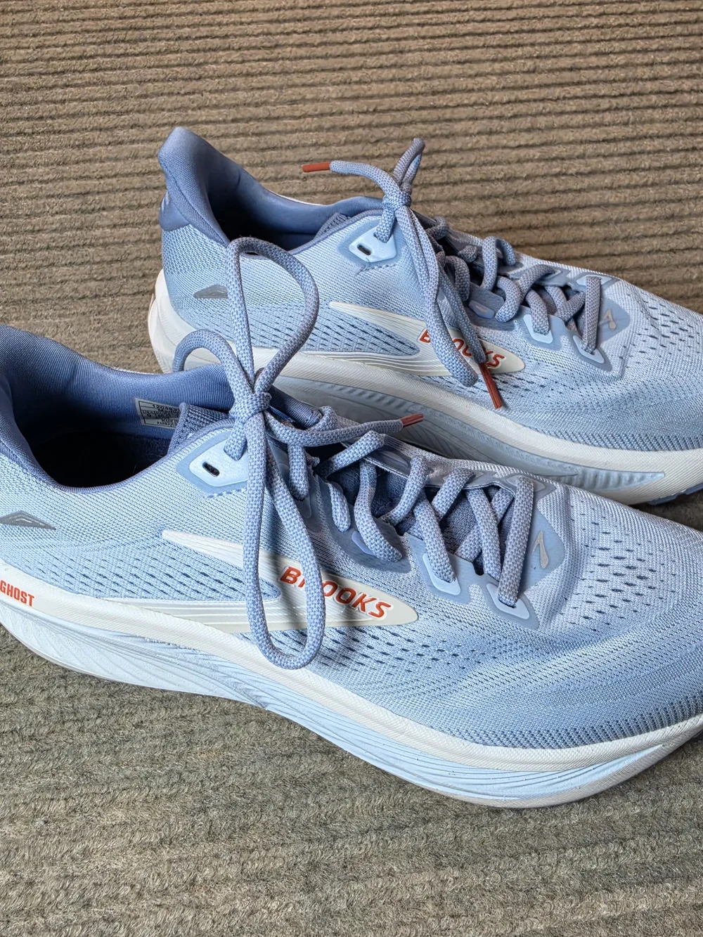Brooks Women's Ghost 18 Running Shoes 9 Nantucket/Tigerlily/Coconut 1304821B473